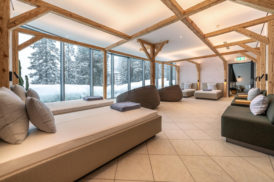 Ruheraum im Wellnesshotel Arosa