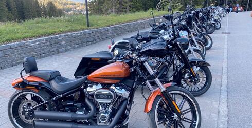 Harley Davidson meeting in Arosa