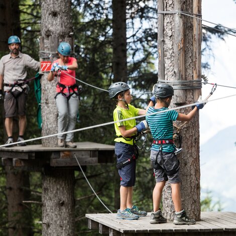 Seilgarten mit arosa card | © Savognin Tourismus i.S., A. Flütsch