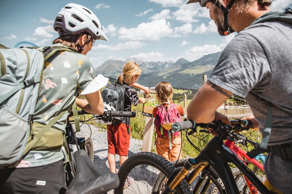 Familien Biketour in Arosa