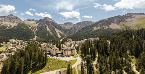 hotel in the Swiss mountains