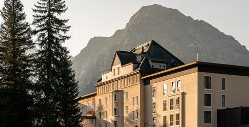 Waldhotel Arosa in summer