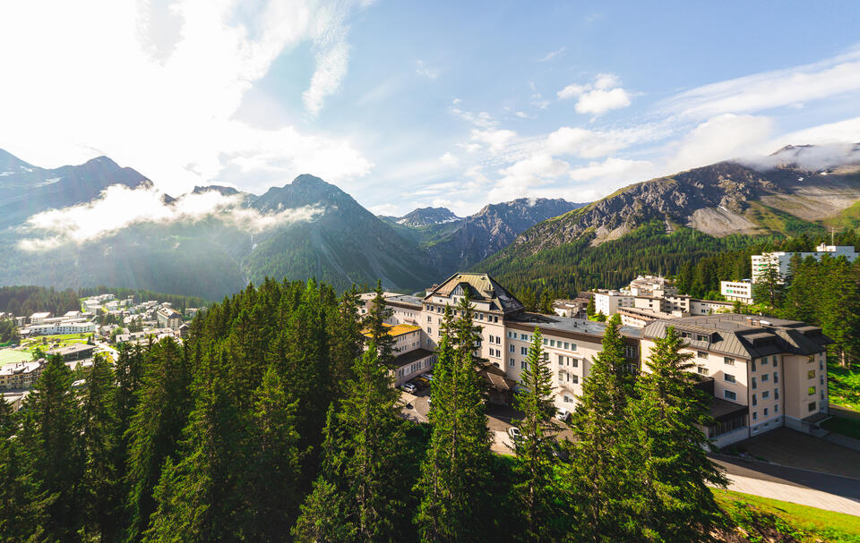 Waldhotel Arosa in summer
