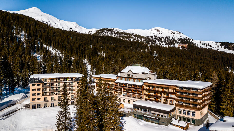 Waldhotel Arosa im Winter