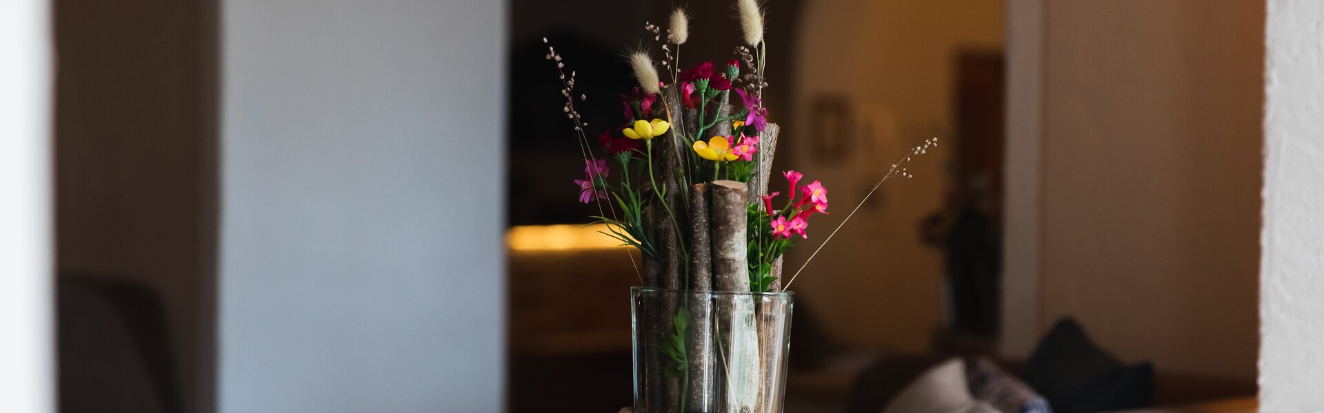 floral ambience in the hotel