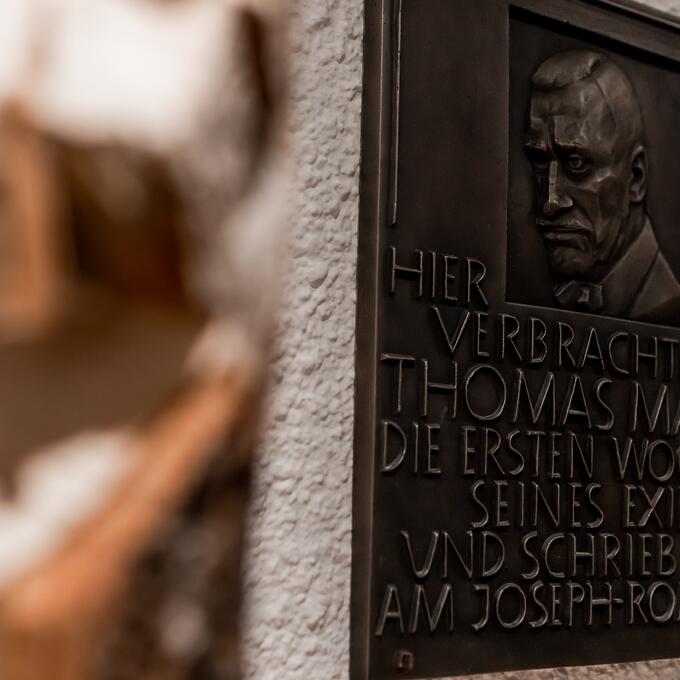 Thomas Mann memorial plaque