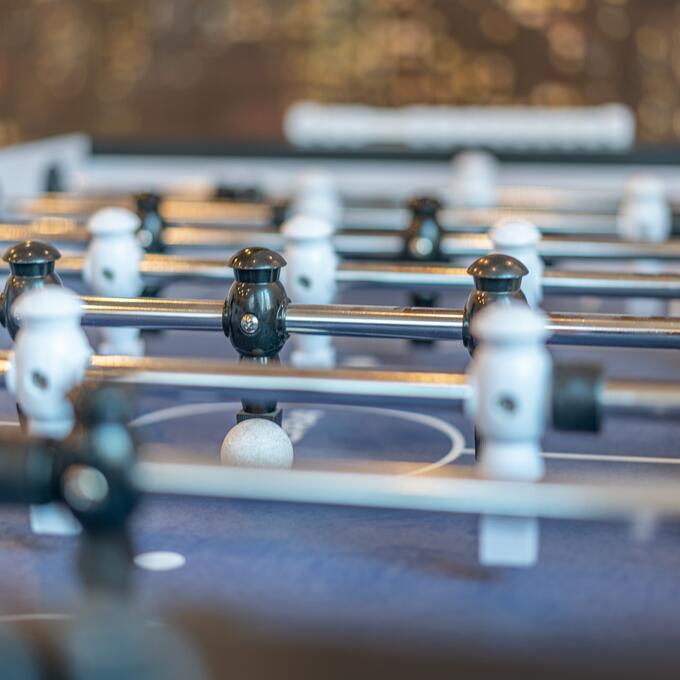 table football in the hotel
