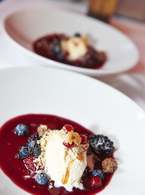 Eis Dessert im Hotel