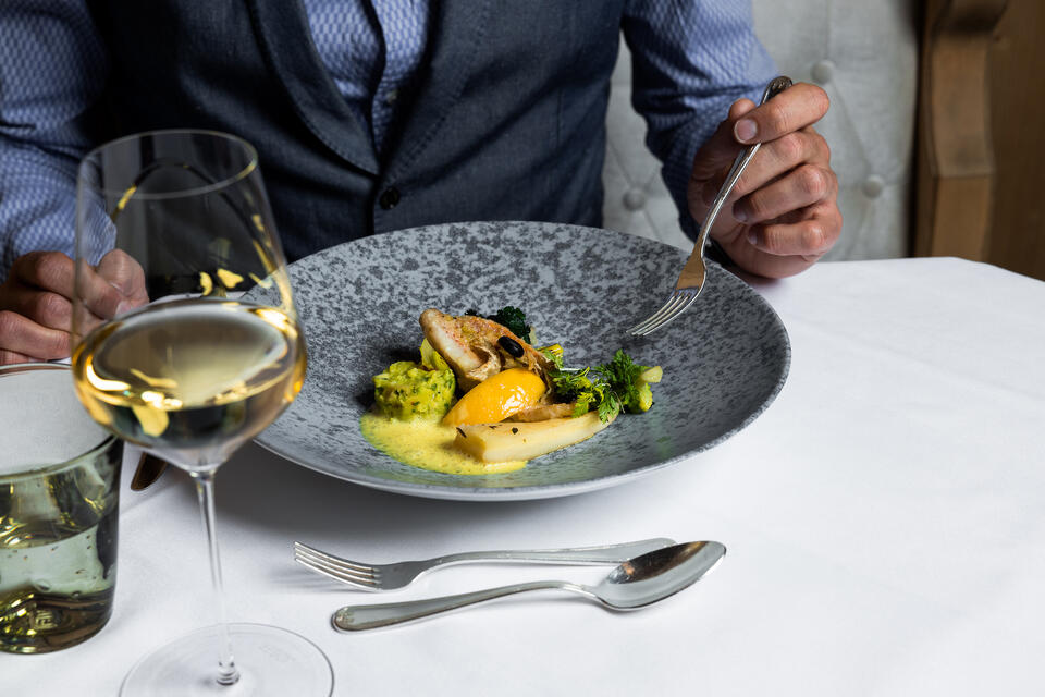 Abendessen im Waldhotel