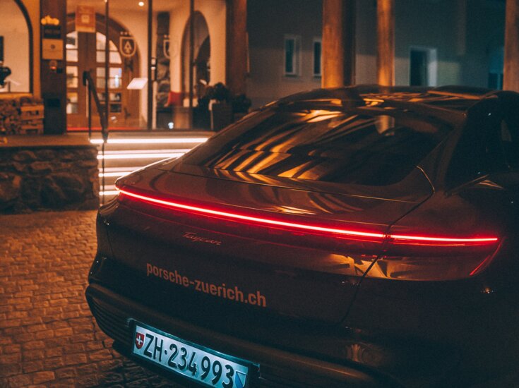luxury car at the Waldhotel Arosa