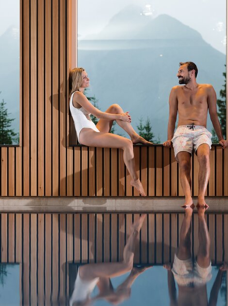 Indoor pool at the Waldhotel