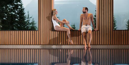 Indoor pool at the Waldhotel