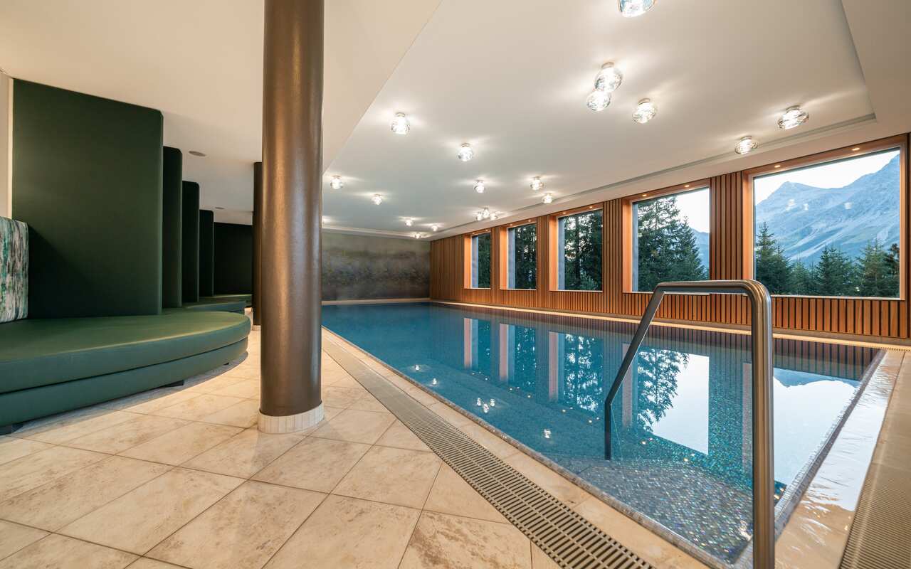 indoor pool at Waldhotel Arosa
