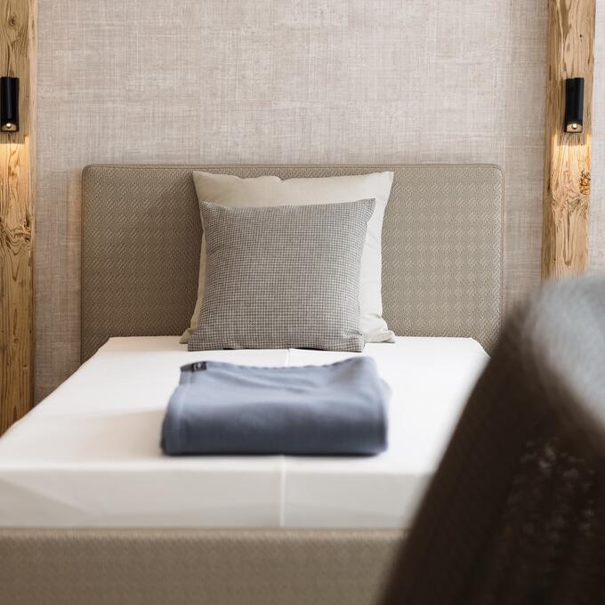 Ruhebereich Bett im Wellnesshotel