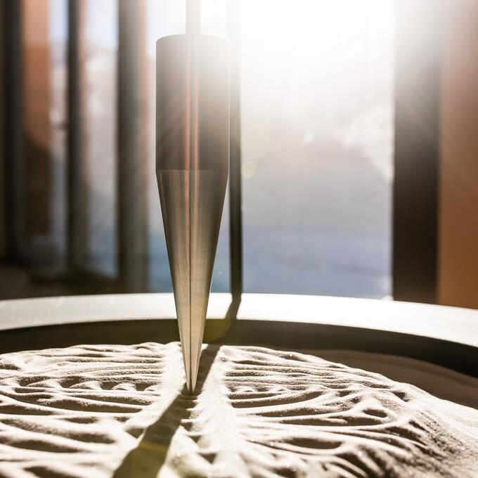 sand pendulum at the wellness hotel Arosa