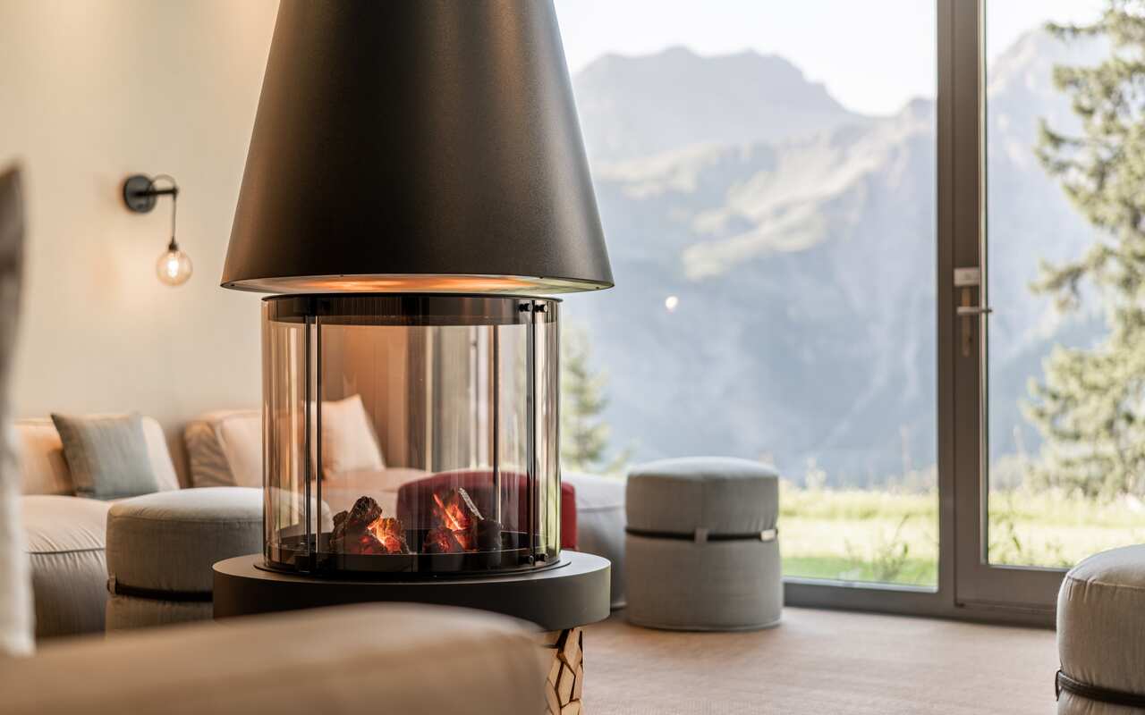 Lagerfeuer Lounge im Waldhotel