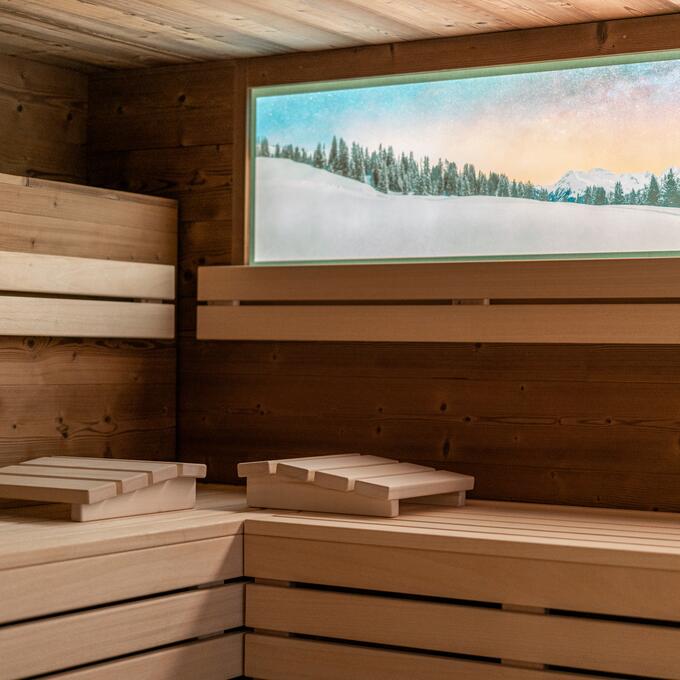 Panorama Sauna im Urlaub