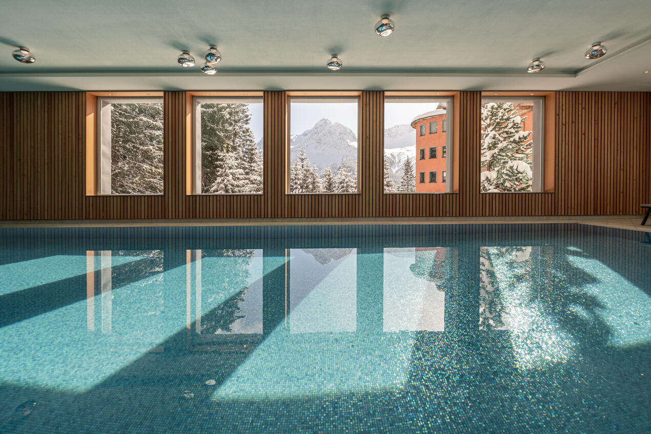 Indoor pool with family area