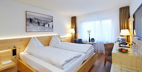 modernes Doppelzimmer Arosa