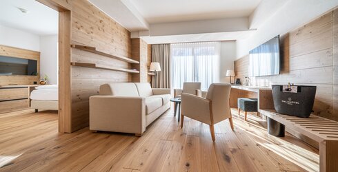 living room Genuss suite Waldhotel