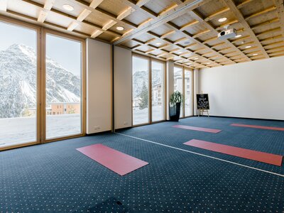 yoga room in the hotel