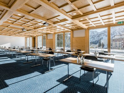 seminar room in the Swiss mountains
